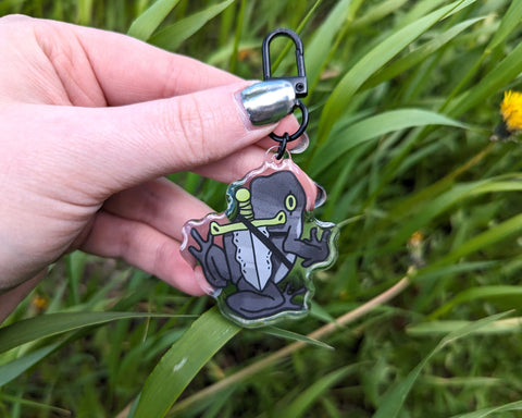 Frogscapes Series 7 - 2" Epoxy Acrylic Charm Keychain