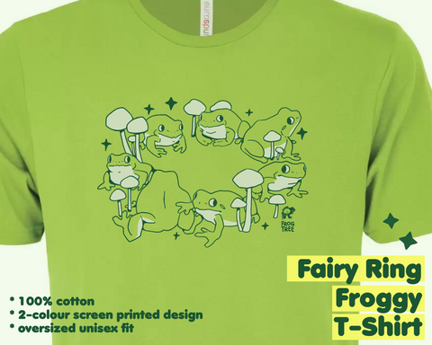 Fairy Ring - Screenprinted Froggy T-Shirt