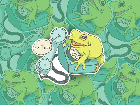 Happy little frogs Sticker for Sale by https-trees